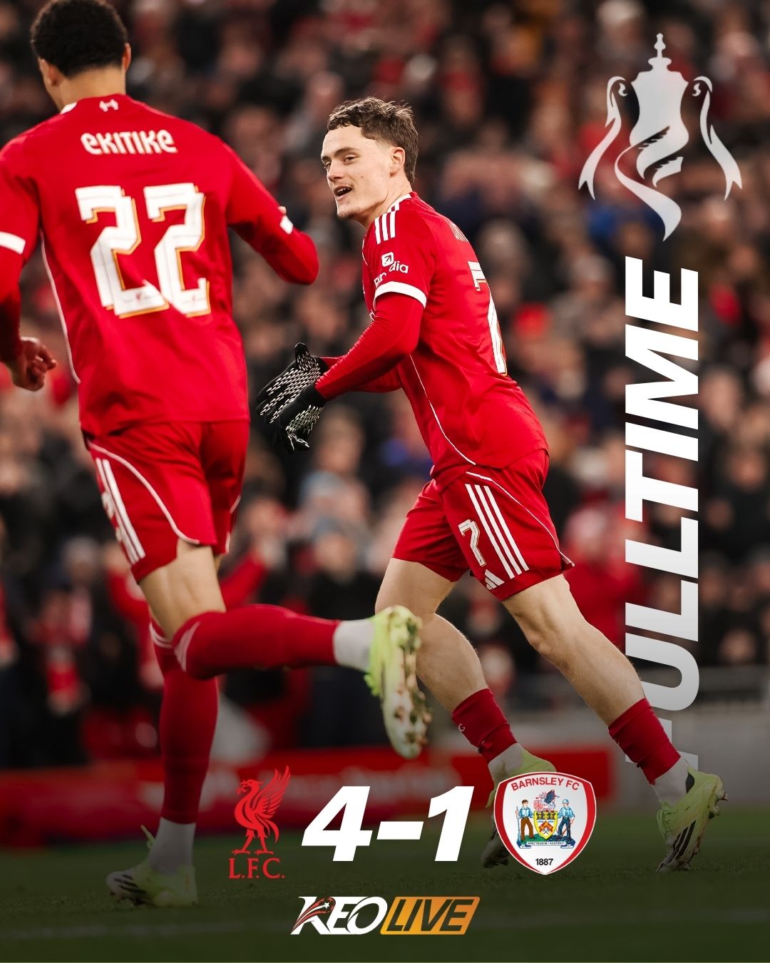 Liverpool 4-1 Barnsley | Keolive
