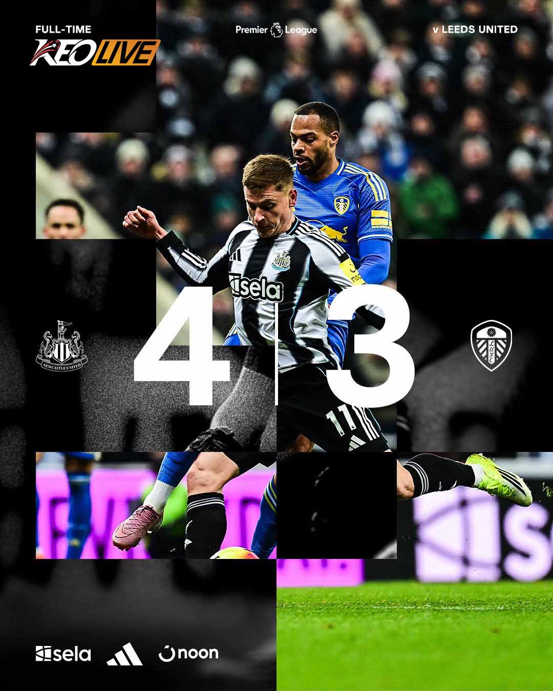Newcastle 4-3 Leeds United | Keolive