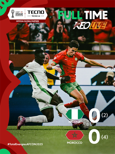 Nigeria 0-0 Morocco (Pen. 3-4) | Keolive