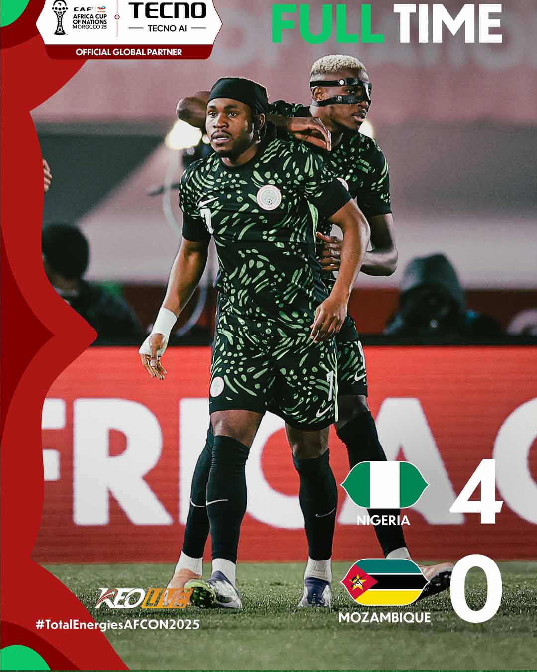 Nigeria 4-0 Mozambique | Keolive