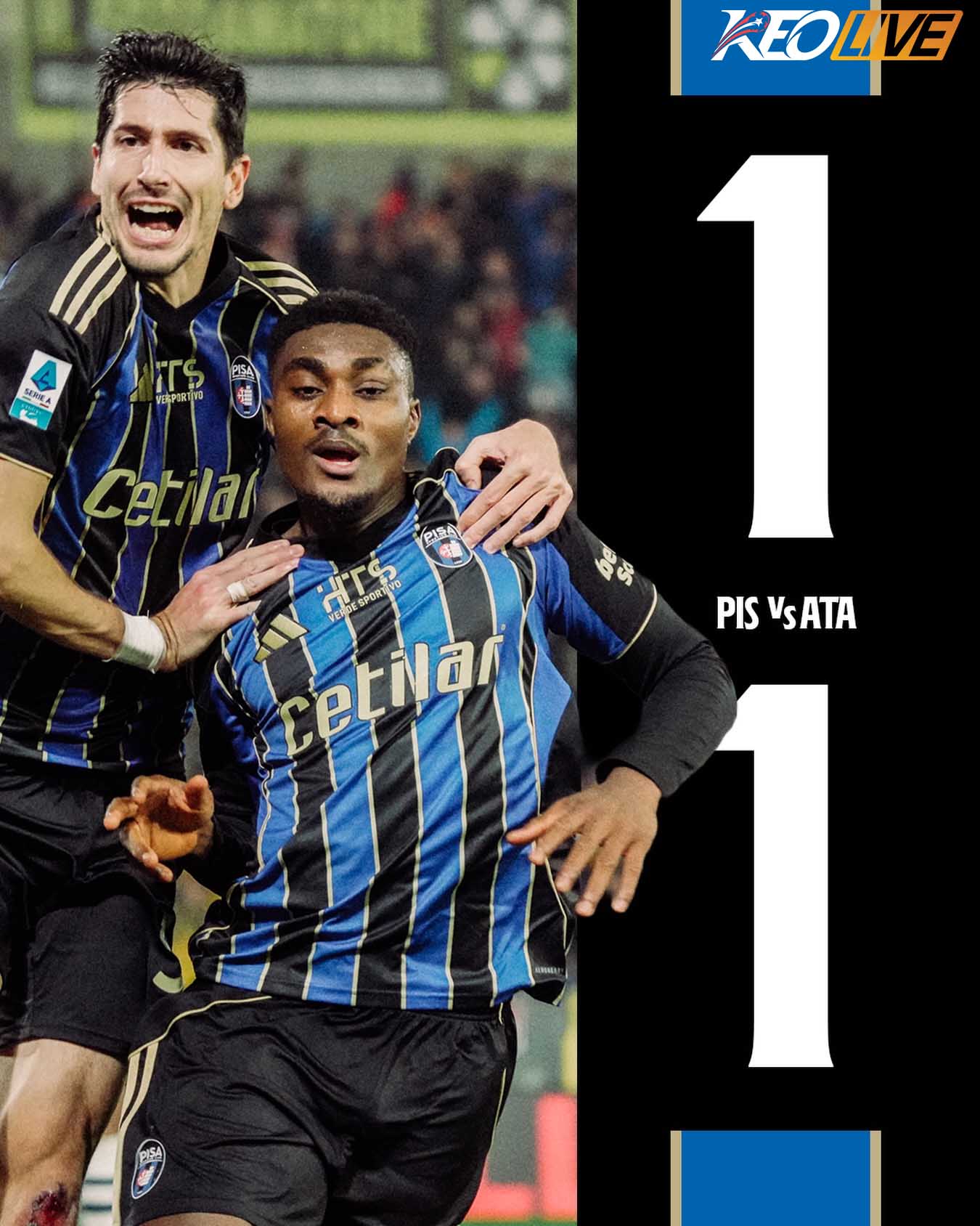 Pisa 1-1 Atalanta | Keolive