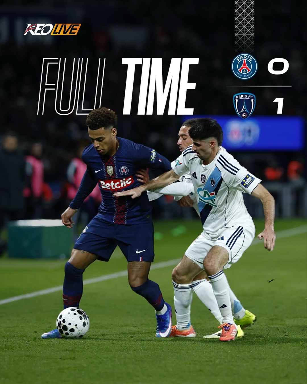 PSG 0-1 Paris FC | Keolive