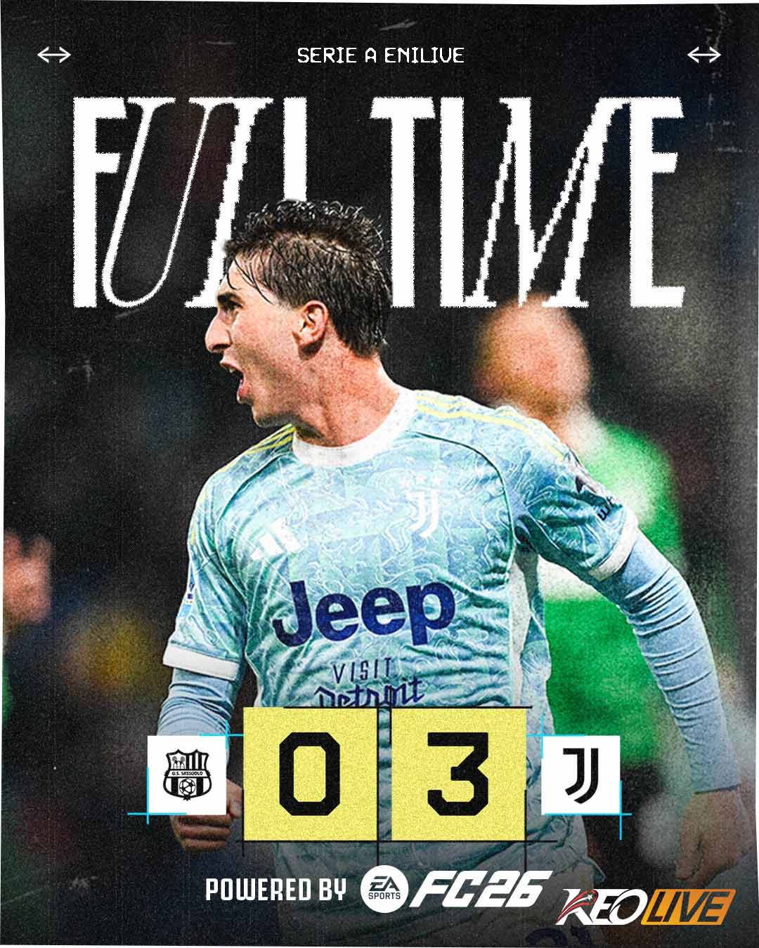 Sassuolo 0-3 Juventus | Keolive