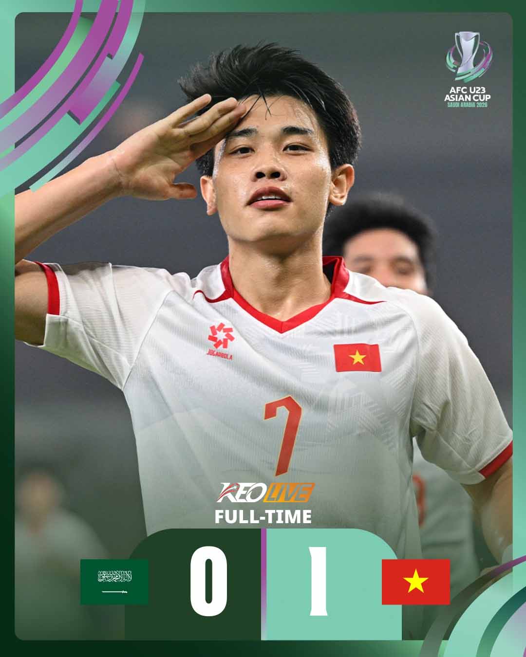 U23 Saudi Arabia 0-1 U23 Việt Nam | Keolive