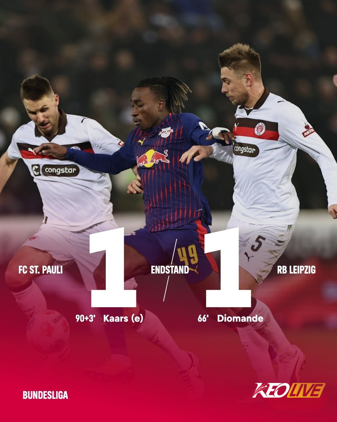 St.Pauli 1-1 RB Leipzig | Keolive