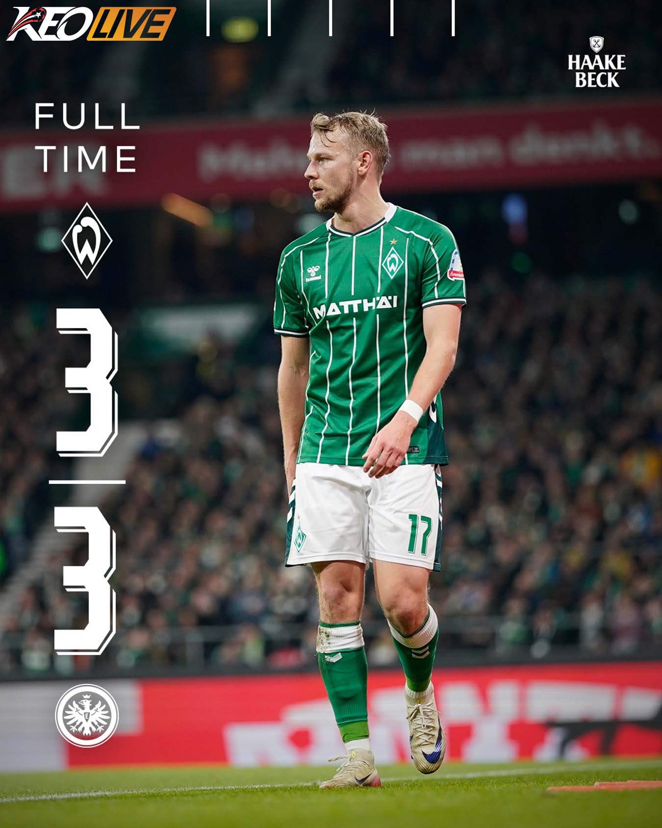 Werder Bremen 3-3 Frankfurt | Keolive