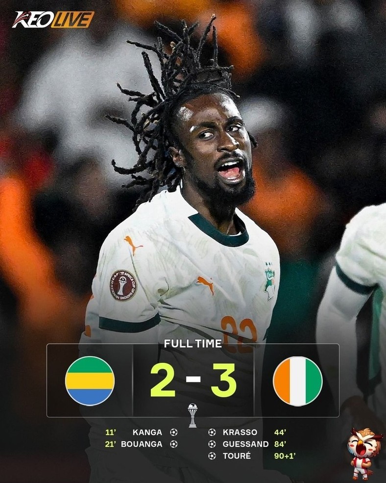 Gabon 2-3 Bờ Biển Ngà | Keolive