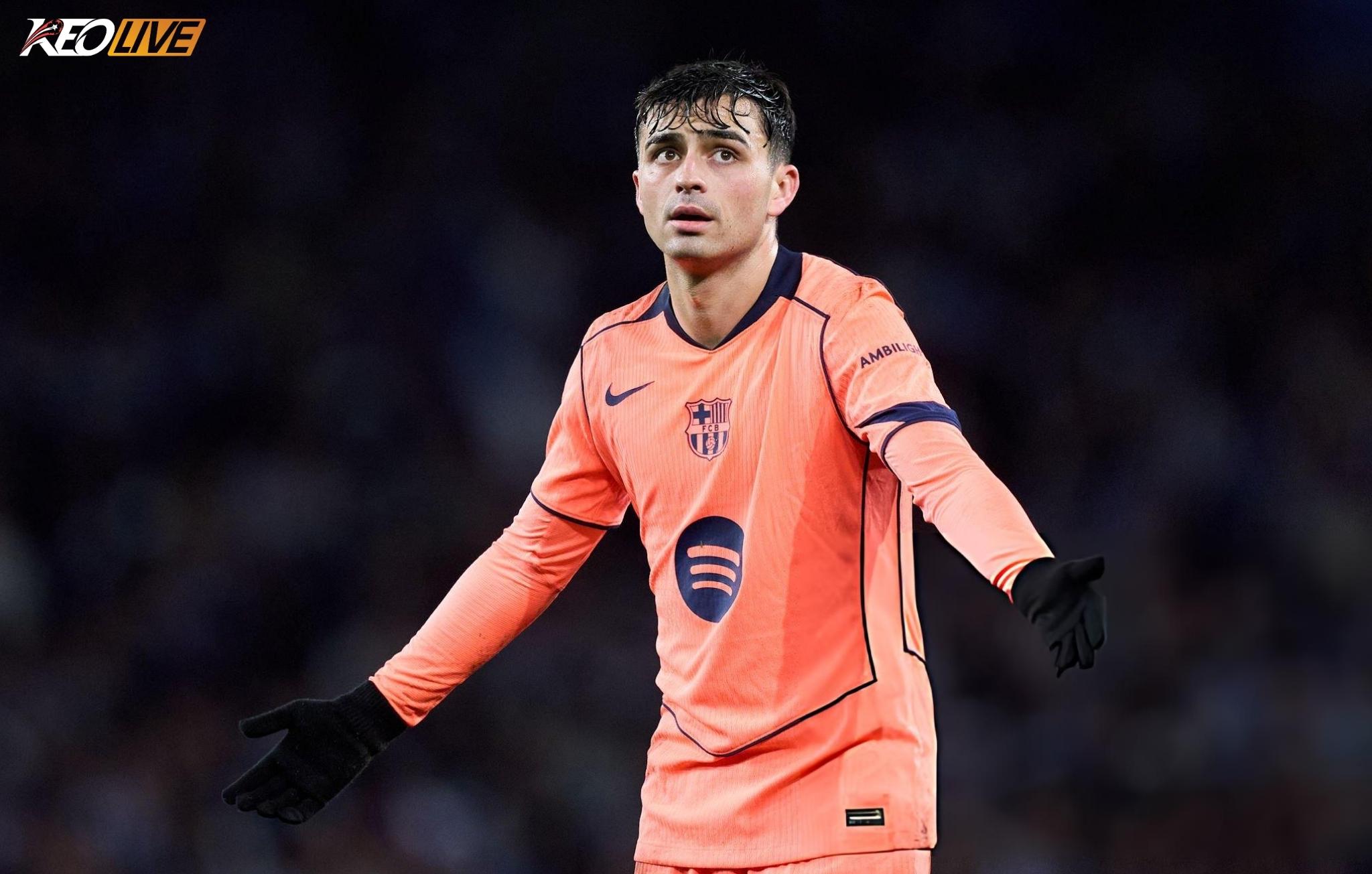 Pedri gục xuống ở hiệp hai trên sân Fortuna Arena | Keolive