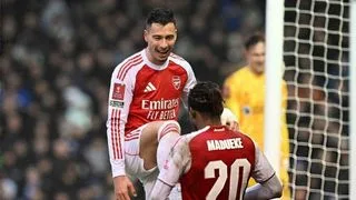 Hình ảnh cho bài Martinelli lập hat-trick Arsenal nhẹ nhàng vượt qua Portsmouth tại FA Cup