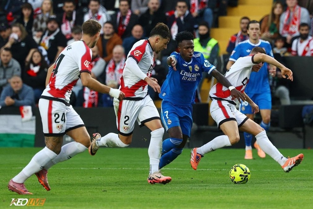 Rayo Vallecano cầm hoà Real Madrid ở lượt đi | Keolive