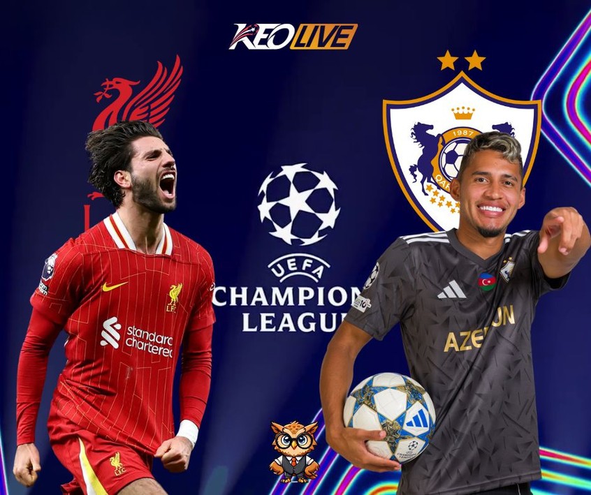 Trận đấu giữa Liverpool vs Qarabag | Keolive