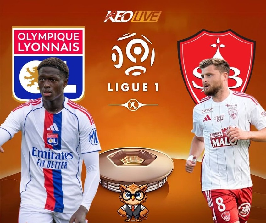Trận đấu giữa Lyon vs Brest | Keolive