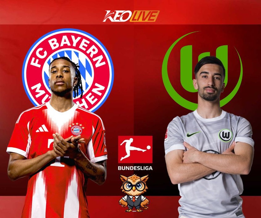 Trận đấu giữa Bayern Munich vs Wolfsburg | Keolive