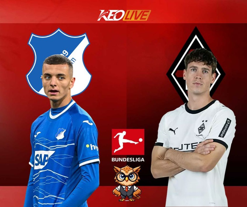 Trận đấu giữa Hoffenheim vs M'gladbach | Keolive