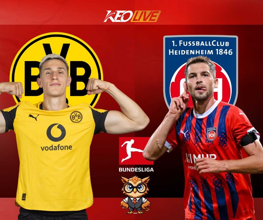 Trận đấu giữa Dortmund vs Heidenheim | Keolive