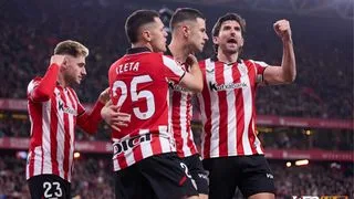 Hình ảnh cho bài Cú đúp của Guruzeta, Bilbao nối dài mạch toàn thắng