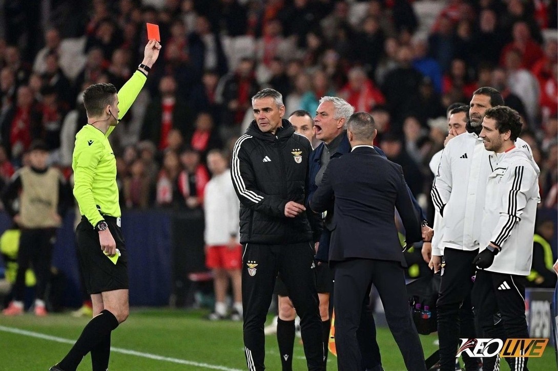 Mourinho sẽ không thể chỉ đạo Benfica trong trận lượt về tại Bernabeu | Keolive