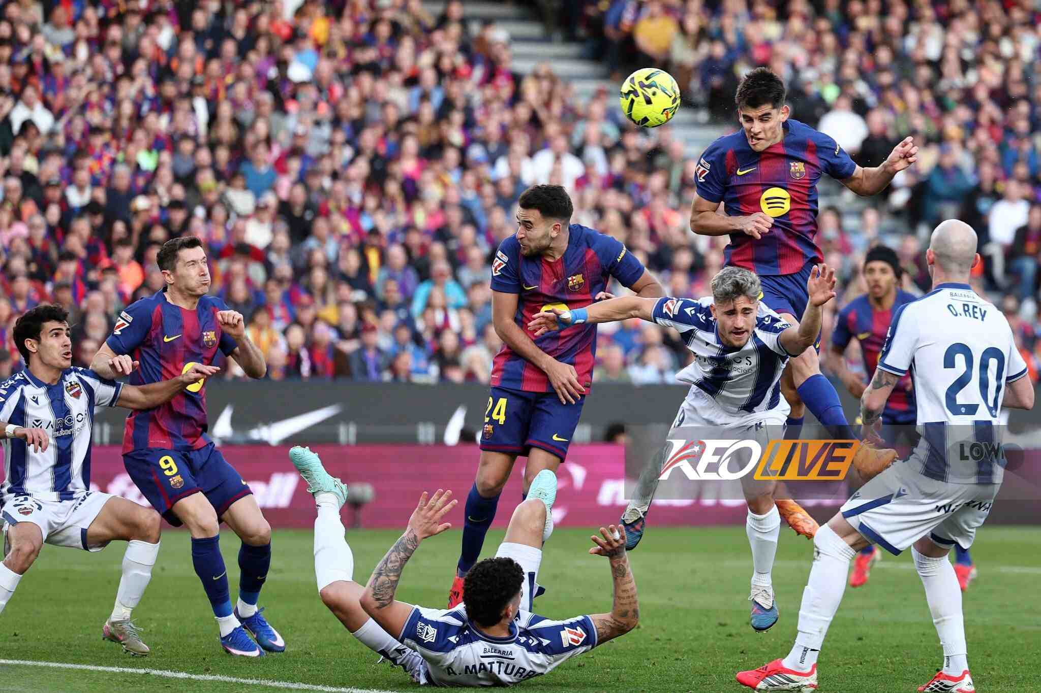 Barca dễ dàng có 2 bàn dẫn trước trong hiệp 1 | Keolive