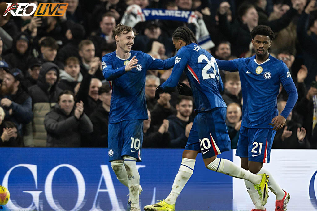 Chelsea trước 2-0 khi trận đấu mới qua phút 58 | Keolive