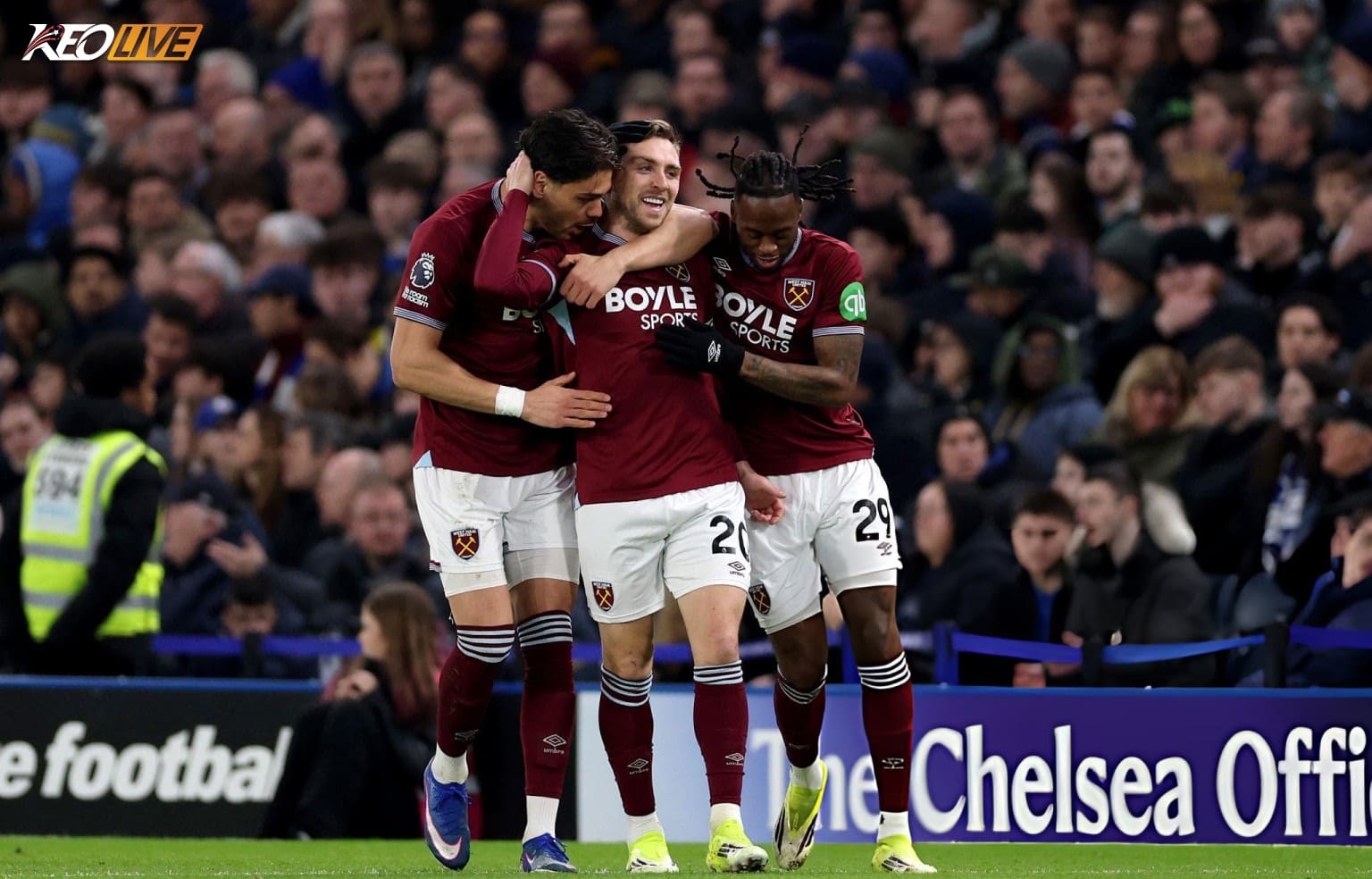 West Ham là đội chơi tốt hơn trong hiệp 1 | Keolive