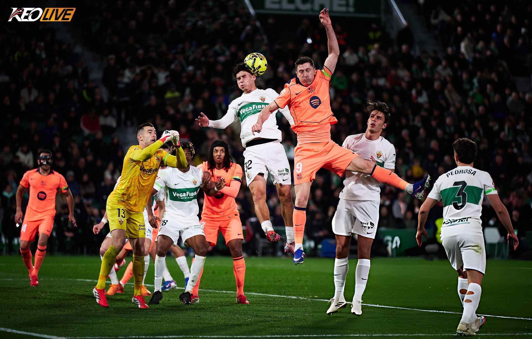 Elche gây ra đôi chút khó khăn cho Barca khi có bàn gỡ hòa | Keolive