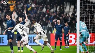 Hình ảnh cho bài Kalulu hóa người hùng phút 90+6, Juventus thoát thua trước Lazio