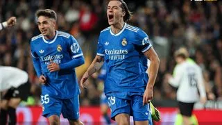 Hình ảnh cho bài Carreras mở khóa, Mbappe ấn định. Real Madrid thắng nhẹ nhàng Valencia