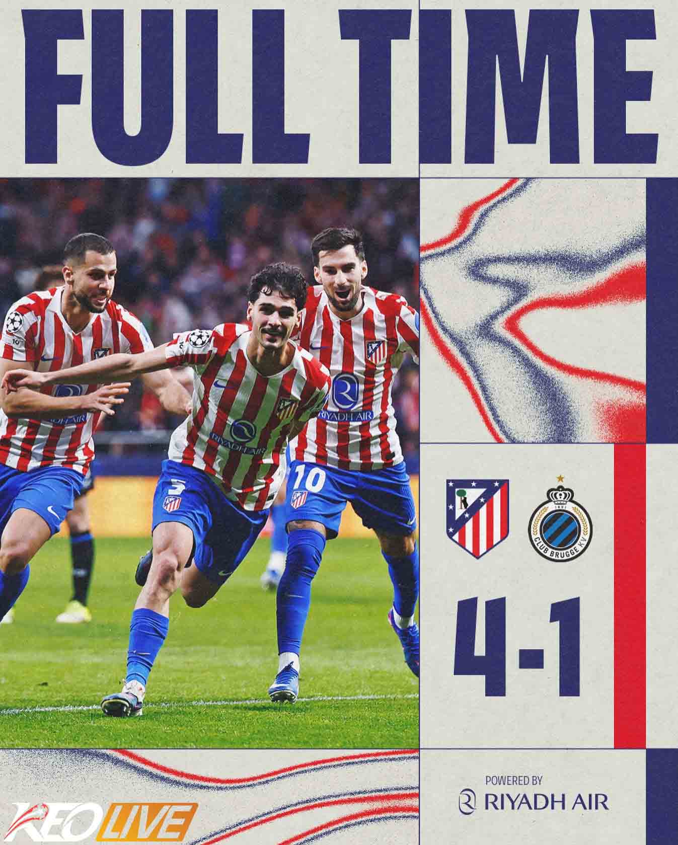 Atlético Madrid 4-1 Club Brugge | Keolive