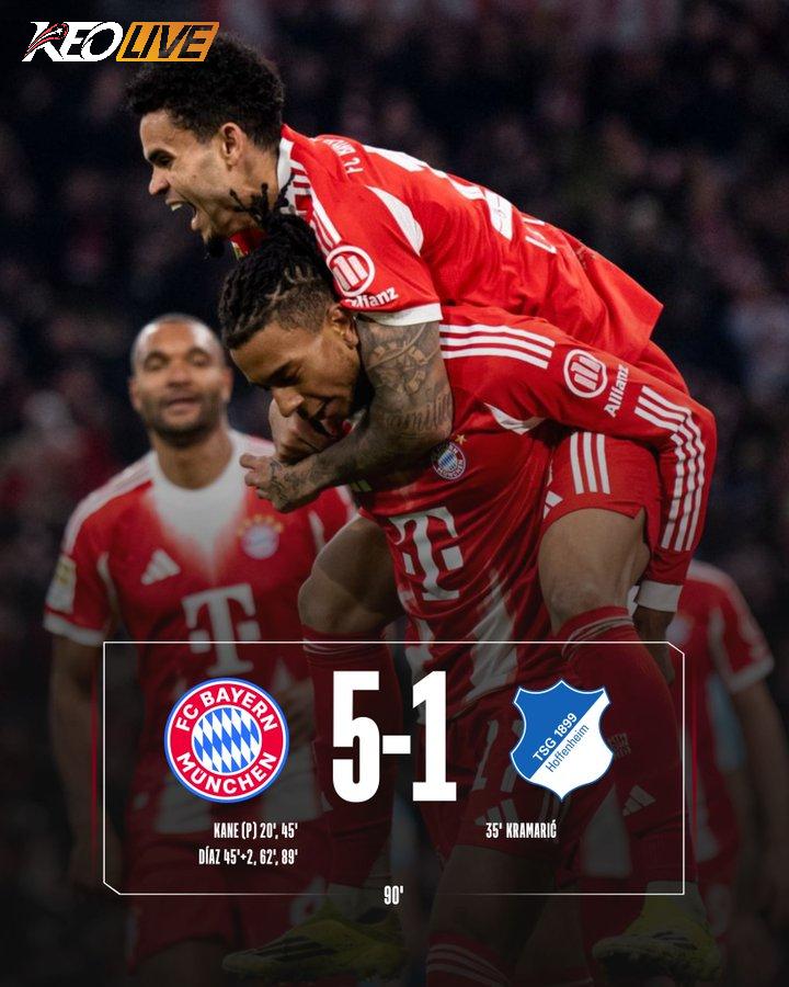 Bayern Munich 5-1 Hoffenheim | Keolive