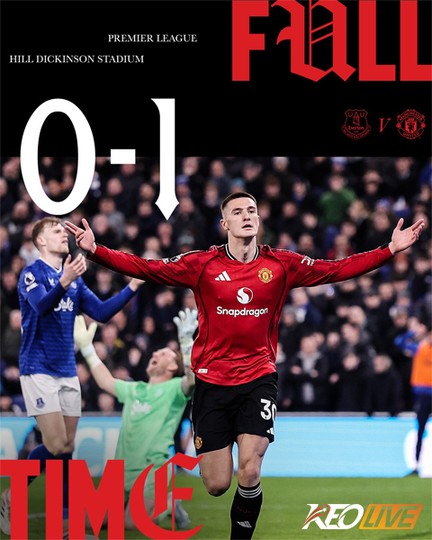 Everton 0-1 Manchester Uninted | Keolive