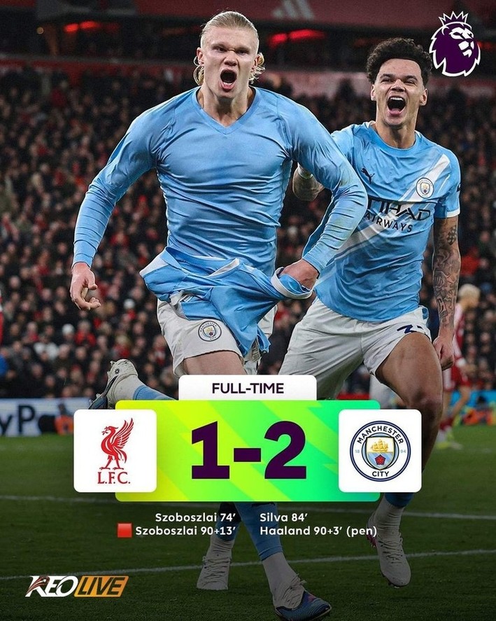 Liverpool 1-2 Manchester City | Keolive