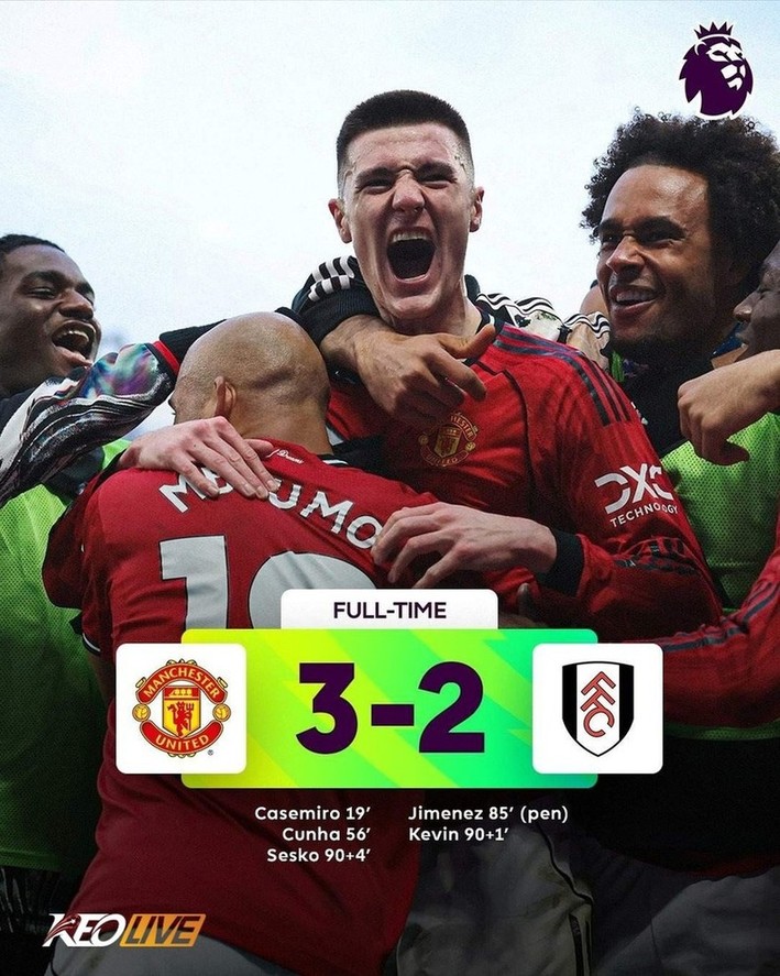 Manchester United 3-2 Fulham | Keolive