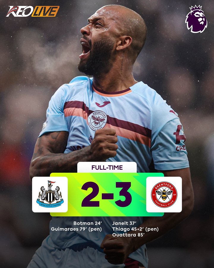 Newcastle 2-3 Brentford | Keolive