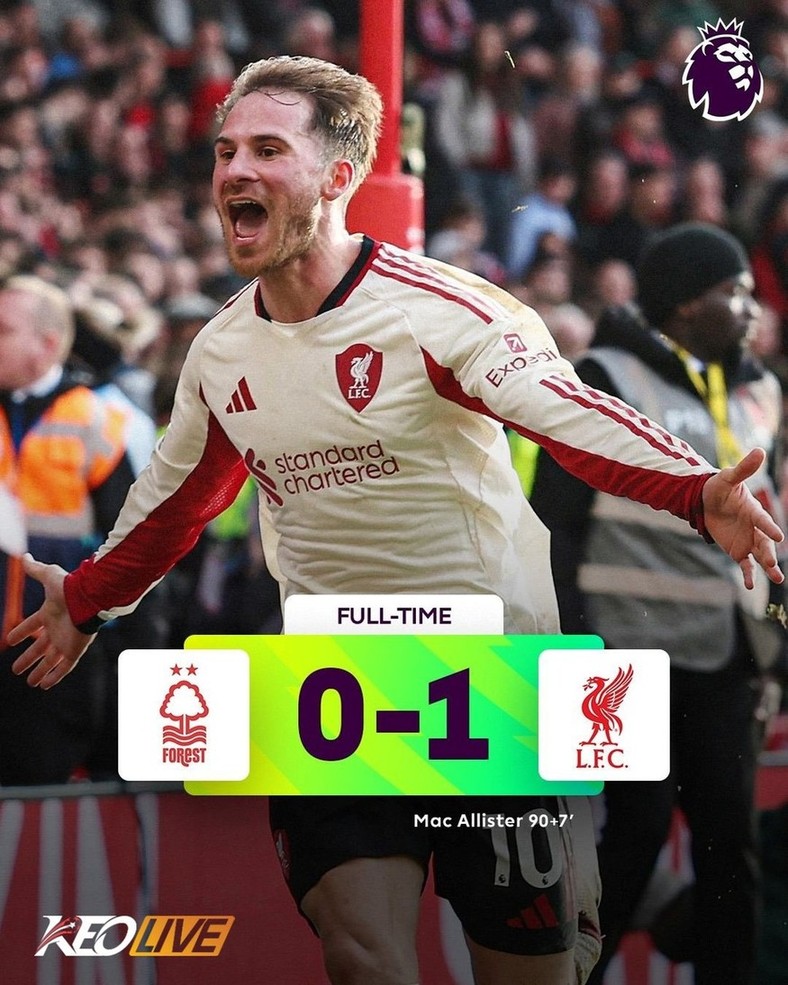 Nottingham Forest 0-1 Liverpool | Keolive