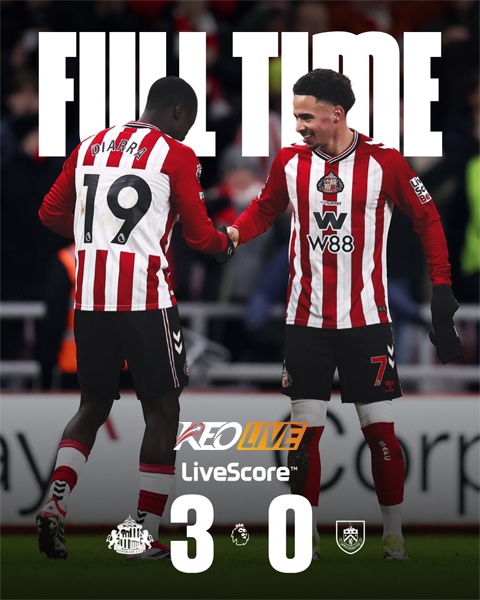 Sunderland 3-0 Burnley | Keolive