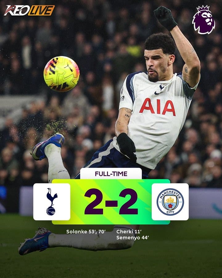 Tottenham 2-2 Manchester City | Keolive
