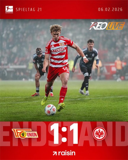 Union Berlin 1-1 Eintracht Frankfurt | Keolive