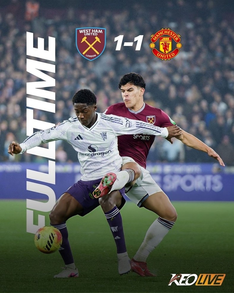 West Ham 1-1 Manchester United | Keolive