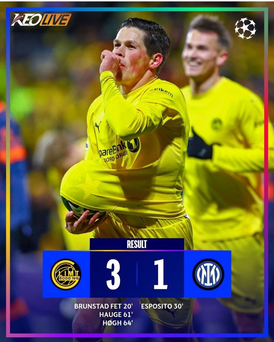 Bodo/Glimt 3-1 Inter Milan | Keolive