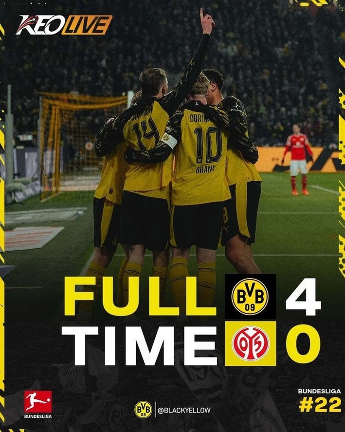 Dortmund 4-0 Mainz 05 | Keolive