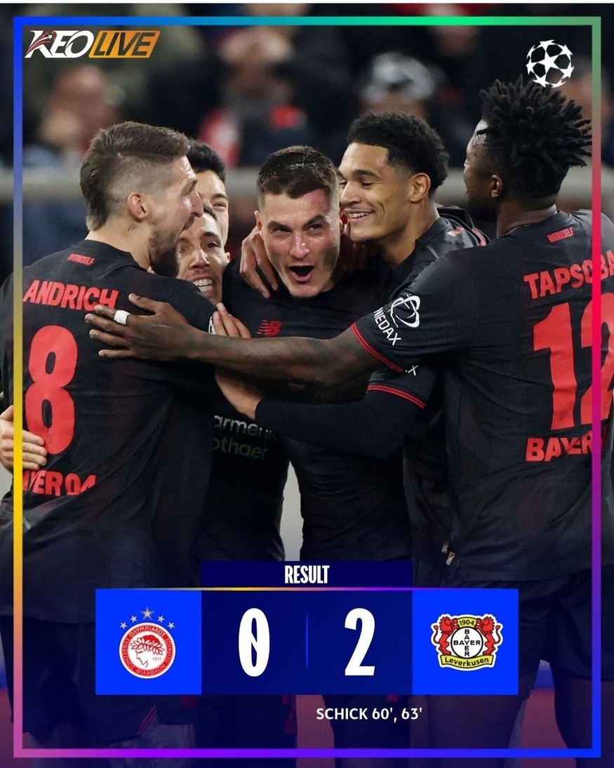 Olympiacos 0-2 Bayer Leverkusen | Keolive