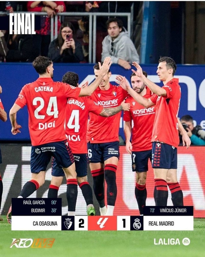 Osasuna 2-1 Real Madrid | Keolive