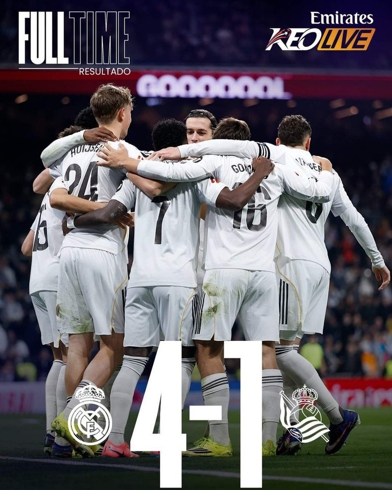 Real Madrid 4-1 Real Sociedad | Keolive