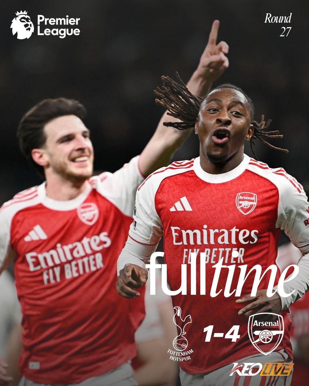 Tottenham 1-4 Arsenal | Keolive