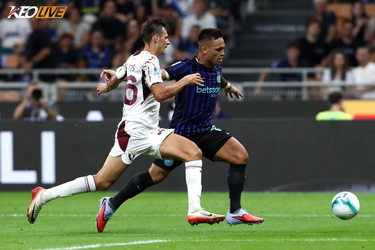 lần gặp nhau gần nhất Inter Milan vs Torino | Keolive