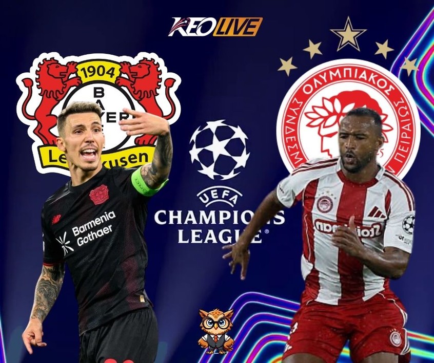 Trận đấu giữa Bayer Leverkusen và Olympiacos | Keolive