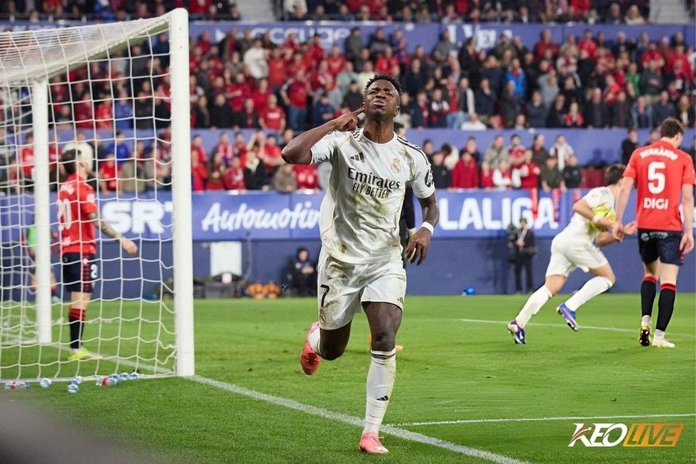 Bàn thắng của Vini là không đủ để Real có điểm | Keolive