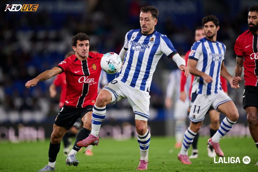 Lần gặp nhau gần nhất giữa hai đội kết thúc với chiến thắng 1-0 nghiêng về Real Sociedad | Keolive