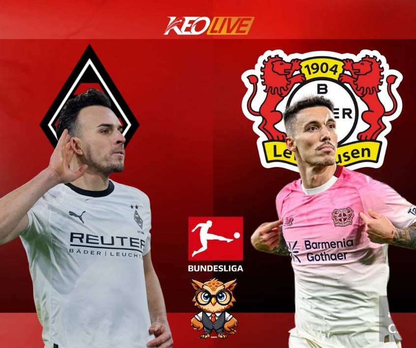 Trận đấu giữa M'gladbach vs Leverkusen | Keolive