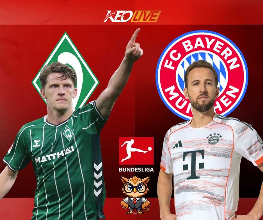 Trận đấu giữa Werder Bremen vs Bayern Munich | Keolive